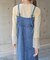【Bab】【S・Mサイズ展開】デニムギャザーキャミワンピース