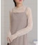 【Bab】【低身長さん向けサイズあり】ラメカットソーカップ付きキャミワンピース
