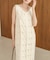 【Bab】【S・Mサイズ展開】ミックス編みニットワンピース