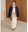 【Bab】【S・Mサイズ展開】ミックス編みニットワンピース