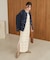 【Bab】【S・Mサイズ展開】ミックス編みニットワンピース