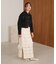 【Bab】【S・Mサイズ展開】ミックス編みニットワンピース