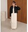 【Bab】【S・Mサイズ展開】ミックス編みニットワンピース