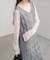 【Bab】【S・Mサイズ展開】ミックス編みニットワンピース