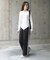 【Bab】【S・Mサイズ展開】2WAYセンタープレスサイドラインパンツ