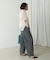 アシメラップデニムパンツ