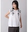 【WEB限定】コード刺しゅうフレンチＴシャツ