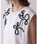 【WEB限定】コード刺しゅうフレンチＴシャツ
