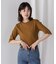 5分袖リブTシャツ