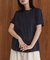 汗染み防止モックネックビューTシャツ