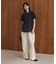 汗染み防止モックネックビューTシャツ