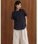 汗染み防止モックネックビューTシャツ