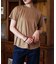 汗染み防止モックネックビューTシャツ