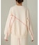【大人気ニット/5色展開/セットアップ対応】ウェーブメロウニットトップス