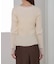 【Bab】【選べるネック】シアー使いリフ゛ニットトッフ゜ス