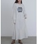 【Bab】（選べるサイズ展開）前後2WAYホックプリントマーメイドスウェットワンピース