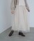 【Bab】（選べるサイズ展開）レイヤード風チュールキャミワンピース