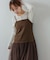 【Bab】（選べるサイズ展開）レイヤード風チュールキャミワンピース