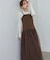【Bab】（選べるサイズ展開）レイヤード風チュールキャミワンピース