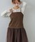 【Bab】（選べるサイズ展開）レイヤード風チュールキャミワンピース
