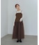 【Bab】（選べるサイズ展開）レイヤード風チュールキャミワンピース
