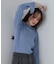 （選べるネック）チュールレイヤードリブニット