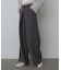 【選べるサイズ展開】フロントワイドタックネップ入ワイドパンツ