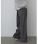 【選べるサイズ展開】フロントワイドタックネップ入ワイドパンツ
