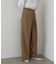 【選べるサイズ展開】フロントワイドタックネップ入ワイドパンツ