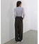 【選べるサイズ展開】フロントワイドタックネップ入ワイドパンツ