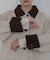 【Bab】フェイクスエード×コーデュロイショートカバーオール