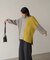 【WEB限定】もち軽配色ニットチュニック