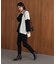 【WEB限定】もち軽配色ニットチュニック