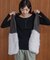 【WEB限定】ボア×ファーニットベスト