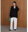 【WEB限定】ケーブルＶニットセーター