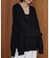 【WEB限定】ケーブルＶニットセーター