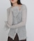 【Bab】タイトシルエットフリルカーデ