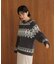 ノルディック柄ニット