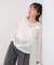 【Bab】レースフリルシアーロングTシャツ