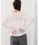 【Bab】レースフリルシアーロングTシャツ