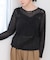 【Bab】レースフリルシアーロングTシャツ