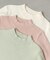 【Bab】【選べるサイズ展開】袖ボタンハイネックリブニットトップス