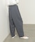 【Bab】【選べるサイズ展開】ツータックルーズベルト付スラックスパンツ