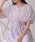 【Bab】フロント刺繍ウエストシャーリングワンピース