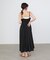 【Bab】【選べるサイズ展開】レース切り替えフレアキャミワンピース
