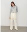 【Bab】【選べるサイズ展開】ストレッチツイルセミフレアスラックスパンツ