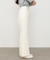 【Bab】【選べるサイズ展開】ストレッチツイルセミフレアスラックスパンツ