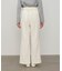 【Bab】【選べるサイズ展開】ストレッチツイルセミフレアスラックスパンツ