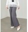 【Bab】【選べるサイズ展開】ストレッチツイルセミフレアスラックスパンツ