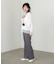 【Bab】【選べるサイズ展開】ストレッチツイルセミフレアスラックスパンツ